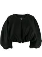 Toteme Balloon Sleeve Cropped Jacket - Black
