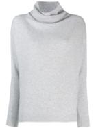 Agnona Cowl Neck Jumper - Grey
