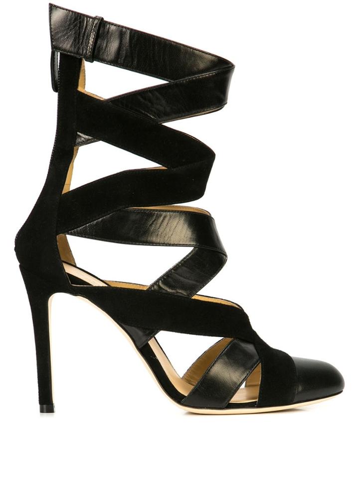 Repetto Interlaced Heeled Sandals - Black