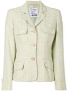 Moschino Pre-owned Military Single Breasted Blazer - Green
