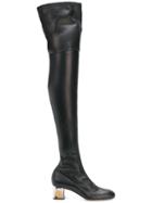 Alexander Mcqueen Knee High Boots - Black