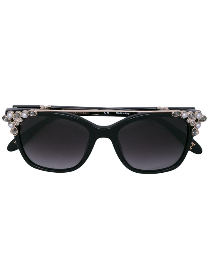 Carolina Herrera Embellished Sunglasses - Black