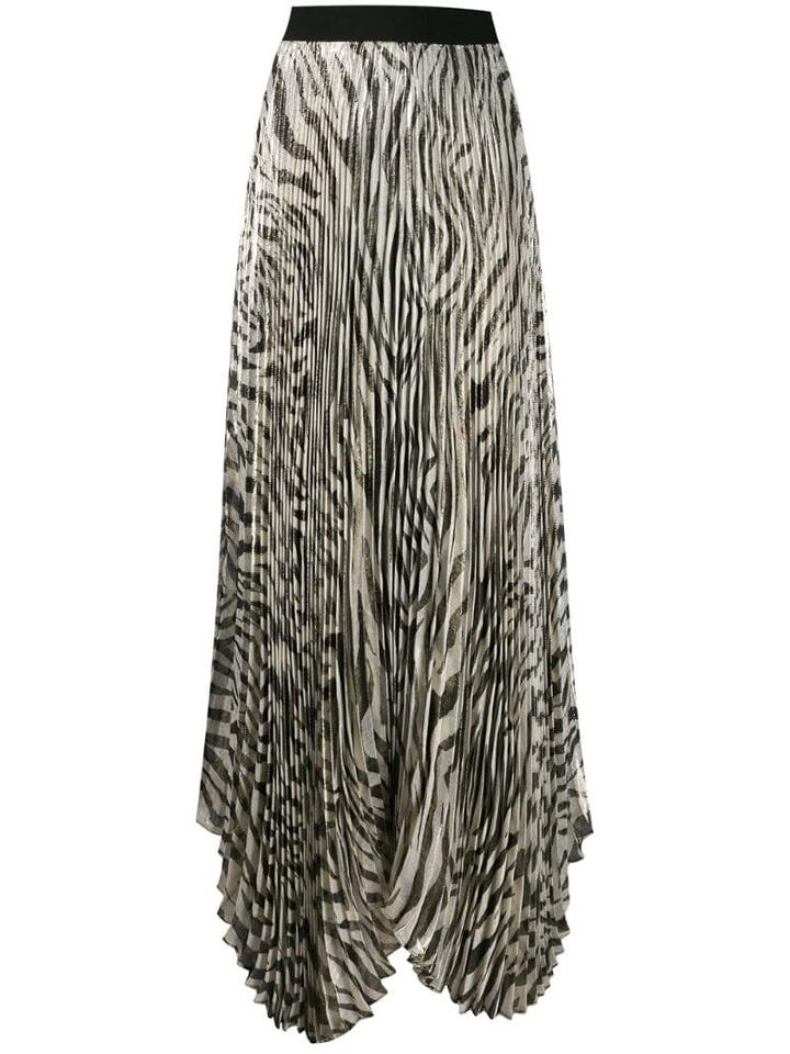 Alice+olivia High-waist Pleated Skirt - White