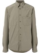 Aspesi - Silky Buttoned Shirt - Men - Polyamide/polyester - Xl, Green, Polyamide/polyester