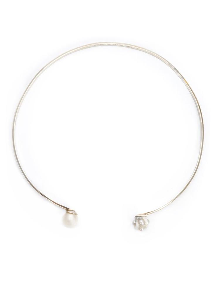 Nektar De Stagni Pearl And Marble Detail Choker, Women's, Grey
