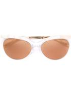 Linda Farrow Gallery Marble Frame Sunglasses - Nude & Neutrals