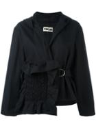 Hache Asymmetric Jacket, Women's, Size: 40, Black, Cotton