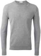 Saint Laurent Maglia Sweatshirt, Men's, Size: Large, Grey, Cashmere/wool