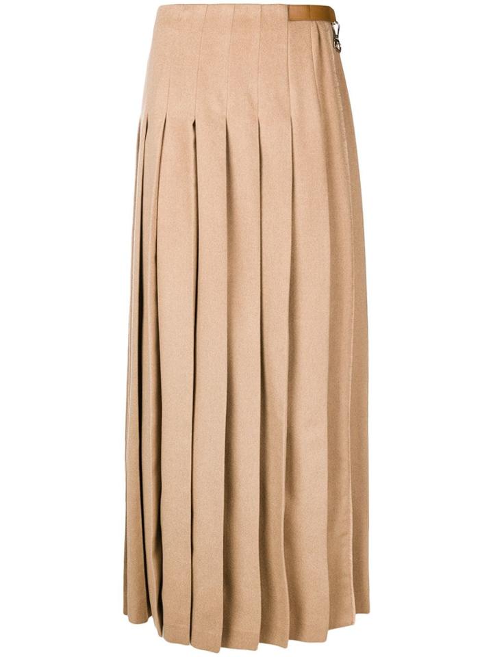 Max Mara Flared Maxi Skirt - Nude & Neutrals
