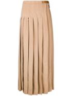 Max Mara Flared Maxi Skirt - Nude & Neutrals