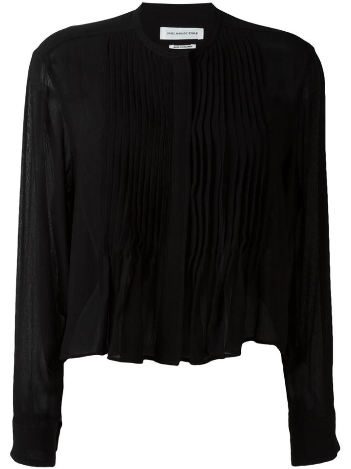 Isabel Marant Étoile Pleated Bib Peplum Shirt
