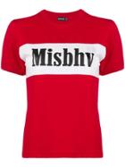 Misbhv Colour Block Logo T-shirt - Red