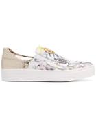 Roberto Cavalli Kids Tiger Print Slip-on Sneakers - Multicolour