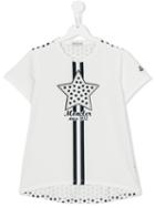 Moncler Kids Star Print T-shirt, Boy's, Size: 14 Yrs, White