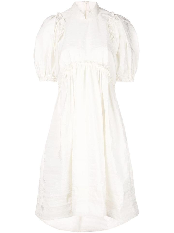 Simone Rocha Ruffle-trim Midi Dress - White