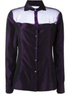 Romeo Gigli Vintage Sheer Panel Shirt