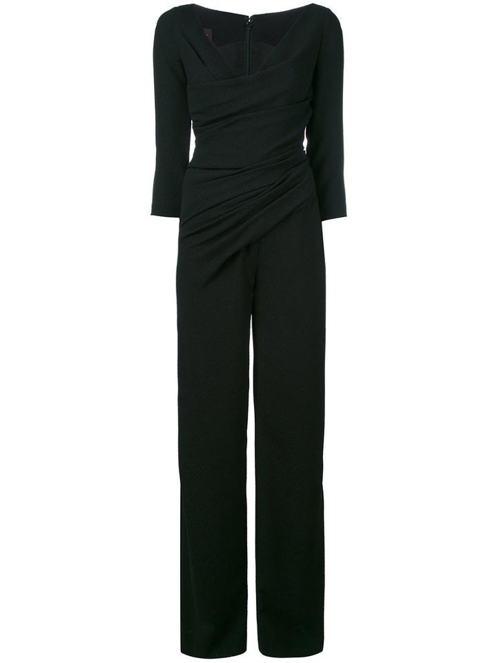 Talbot Runhof - Hilden Jumpsuit - Women - Polyester/spandex/elastane/cupro - 40, Black, Polyester/spandex/elastane/cupro
