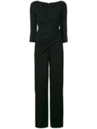 Talbot Runhof - Hilden Jumpsuit - Women - Polyester/spandex/elastane/cupro - 40, Black, Polyester/spandex/elastane/cupro