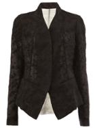 Masnada Textured Jacket, Women's, Size: 42, Black, Viscose/virgin Wool