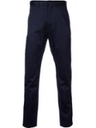 H Beauty & Youth. Slim Tailored Trousers, Men's, Size: Xl, Blue, Cupro/wool/silk