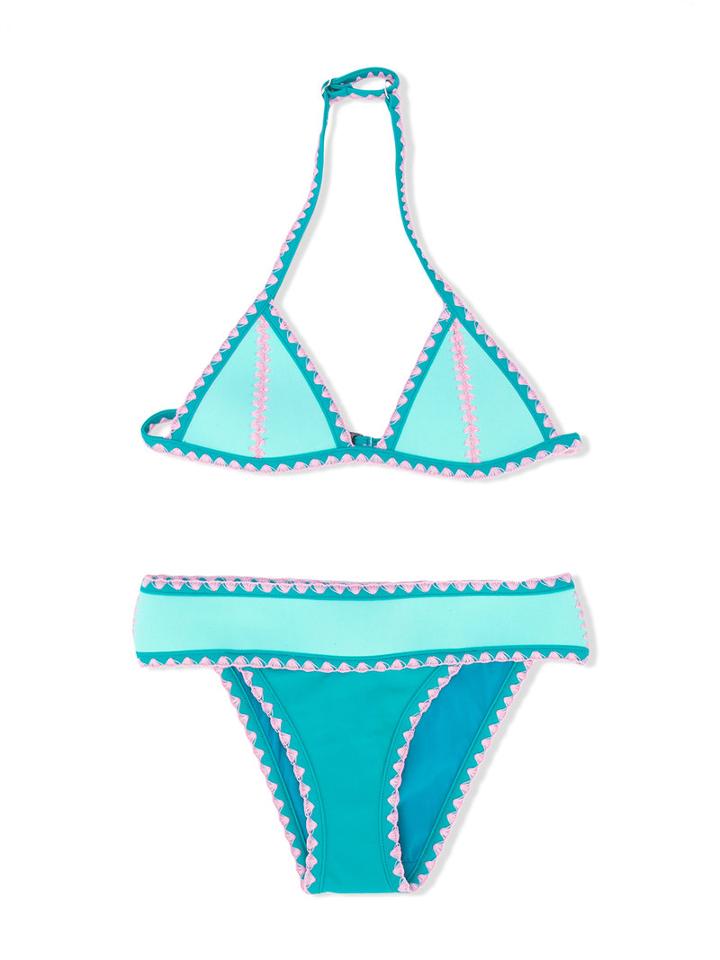 Mc2 Saint Barth Kids - Bikini - Kids - Neoprene/spandex/elastane - 8 Yrs, Blue
