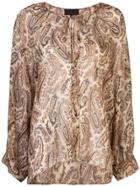 Nili Lotan Paisley Print Blouse - Brown