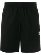 Adidas Embroidered Logo Swim Shorts - Black