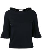 See By Chloé - Neck-trim Top - Women - Cotton - L, Black, Cotton