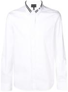 Emporio Armani Stripe Trim Shirt - White
