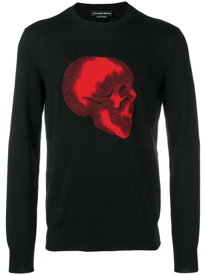 Alexander Mcqueen Skull Sweatshirt - Black