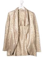 La Stupenderia Metallic Blazer - Gold