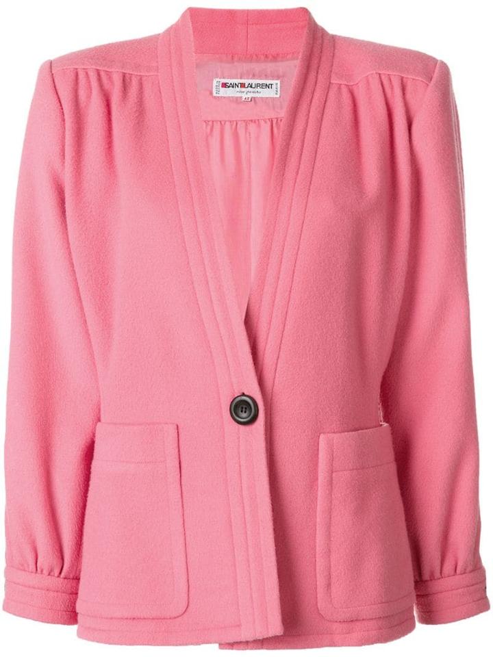 Yves Saint Laurent Pre-owned Single Breasted Jacket - Pink