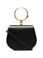 Chloé Black Nile Medium Leather Bracelet Bag