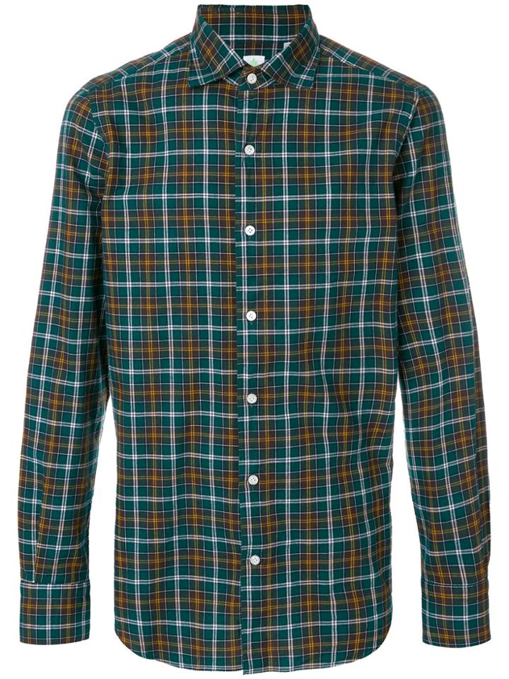 Finamore 1925 Napoli Tokyo Check Shirt - Green