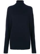Victoria Beckham Oversized Roll Neck Jumper - Blue