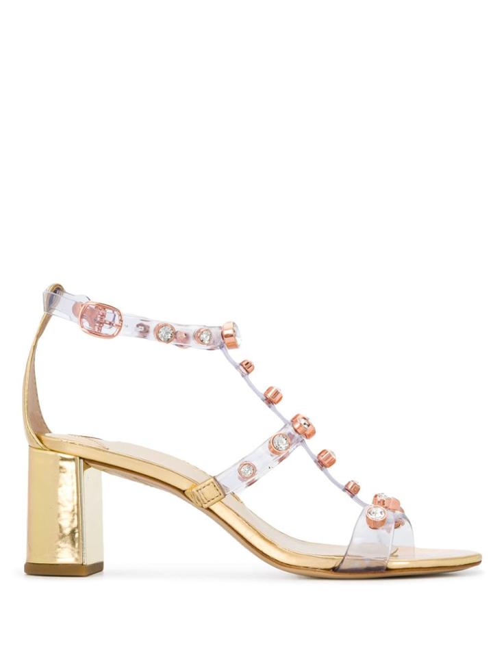 Sophia Webster Heeled Dina Sandals - Gold