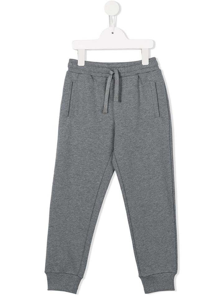 Dolce & Gabbana Kids 'back To School' Track Pants, Boy's, Size: 8 Yrs, Grey