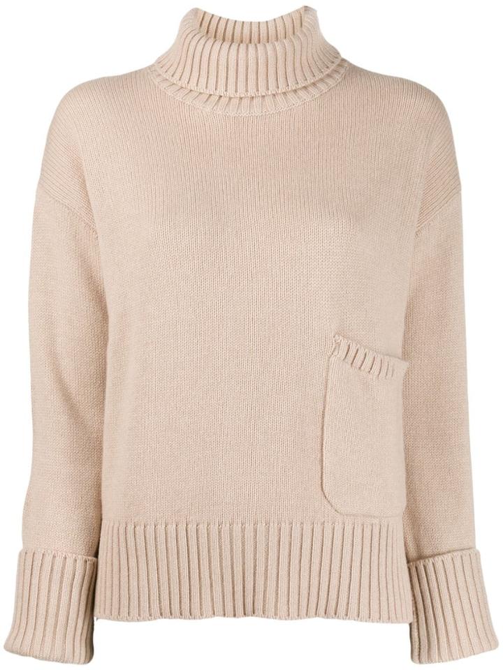 Lamberto Losani Funnel Neck Sweater - Neutrals