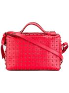 Tod's Studded Crossbody Bag, Women's, Red, Leather