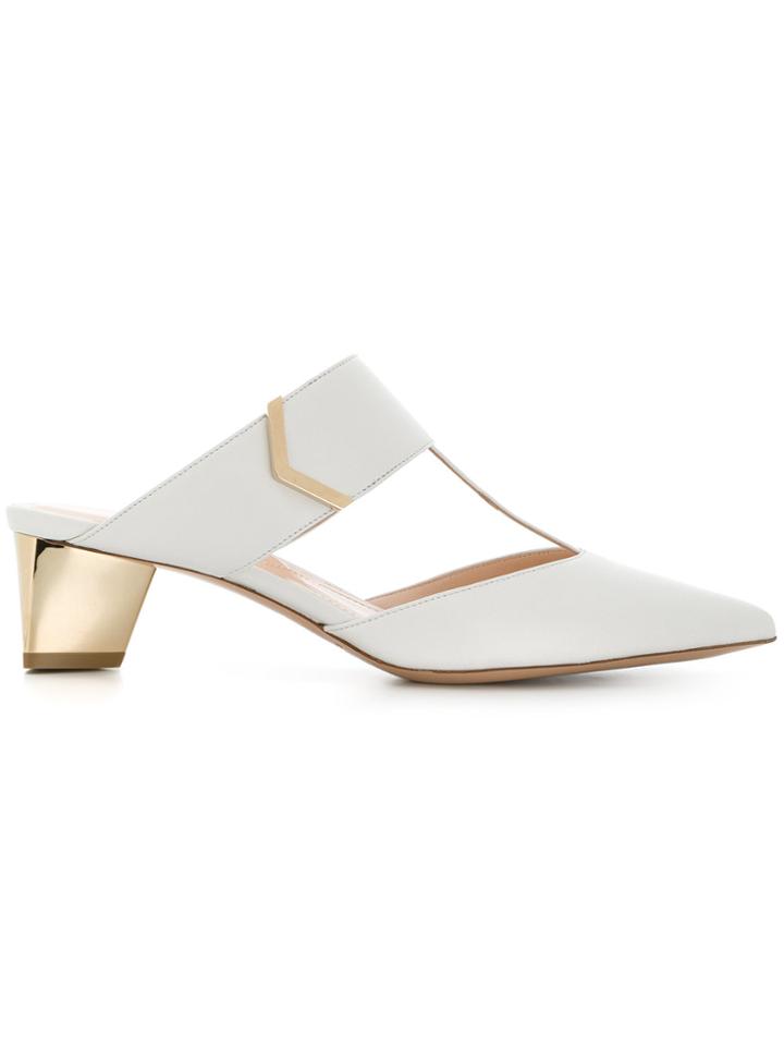 Nicholas Kirkwood Pointed Mules - White