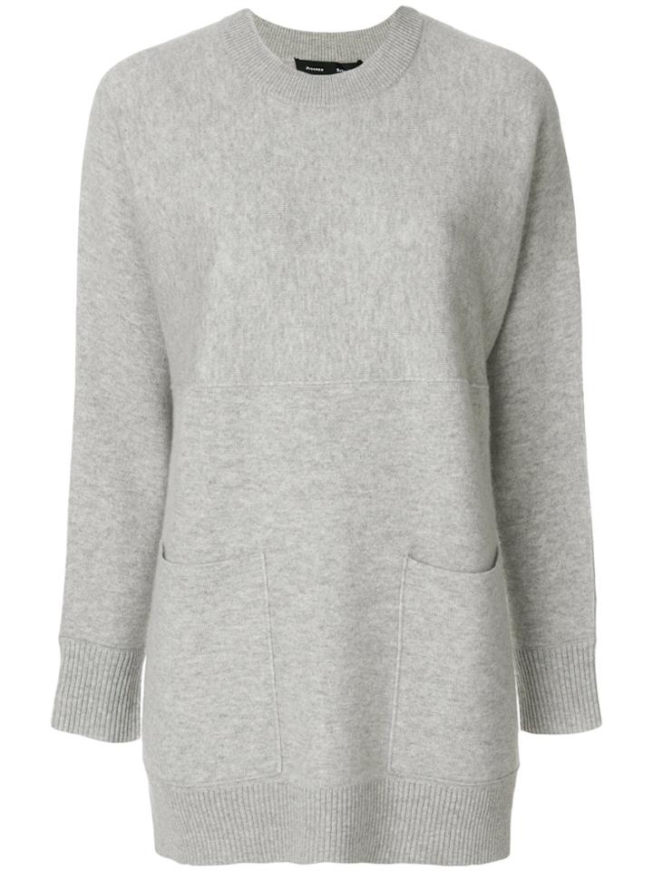 Proenza Schouler Classic Knitted Sweater - Grey