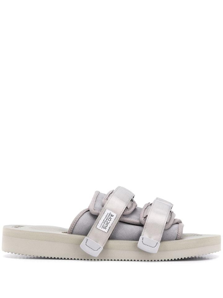 Suicoke Touch Strap Open-toe Sandals - Grey