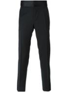 Dolce & Gabbana Formal Dinner Trousers, Men's, Size: 52, Black, Silk/polyester/viscose/virgin Wool