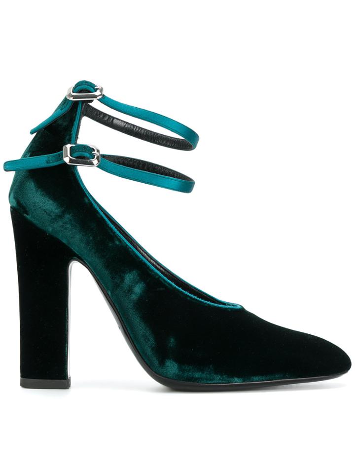 Deimille Double Strap Pumps - Green