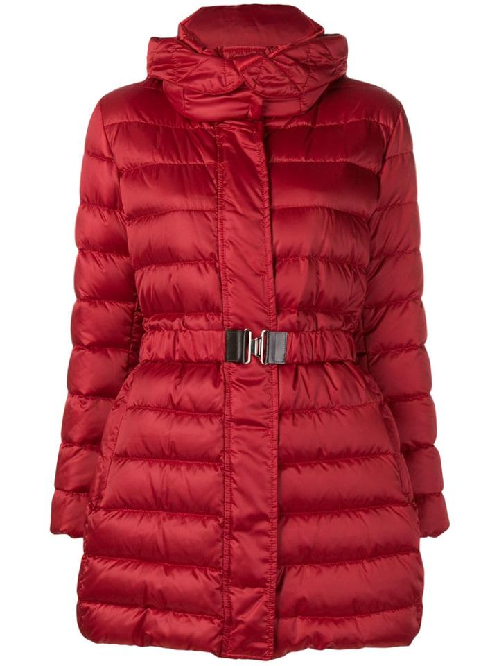 Max Mara Reversible Down Coat - Red