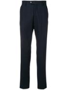 Eleventy Creased Tapered Trousers - Blue