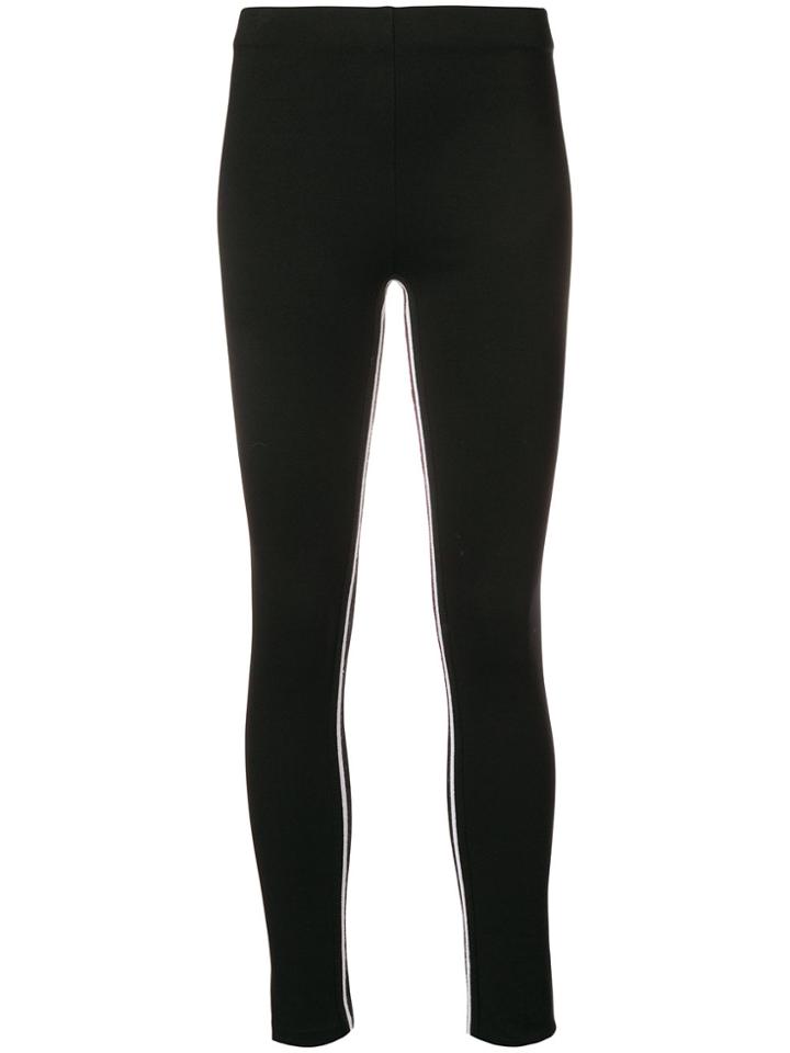 Ermanno Scervino Stretch Pipe Trim Trousers - Black