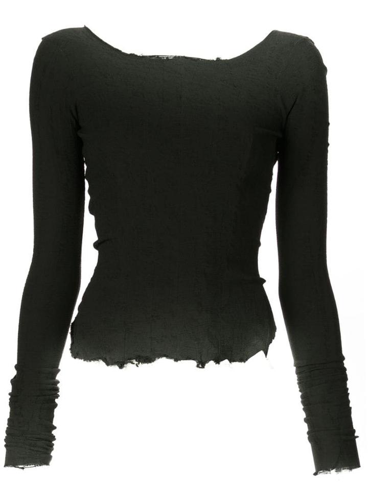 Marc Le Bihan Distressed Tank Top - Black