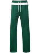 Diesel Black Gold Striped Print Track Strousers - Green