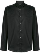 Les Hommes Urban Mesh Panels Shirt - Black
